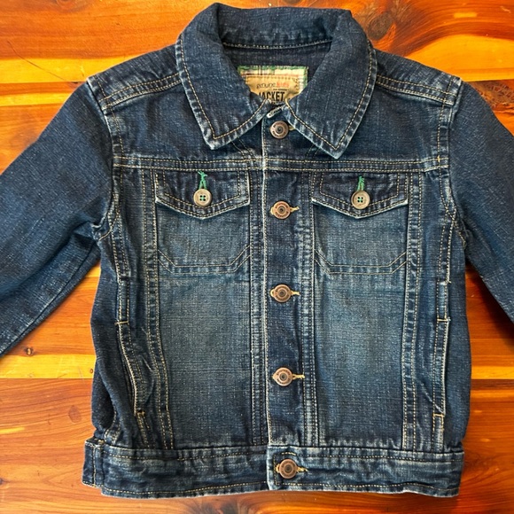 Vintage 2003 OshKosh B'gosh Unisex Kid's Blue Jean Denim Jacket Size 2T - Picture 4 of 10